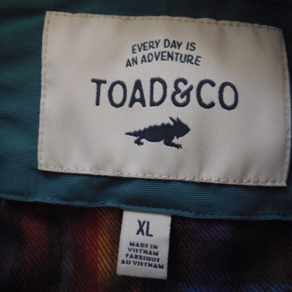 Toad & Co Forester Pass Parka Green Flannel Lined Pockets Size XL - Picture 6 of 10